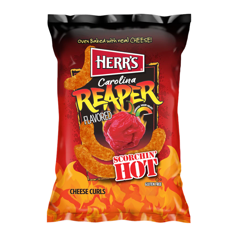 Herr’s Carolina Reaper Cheese Curls